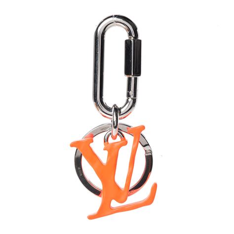 louis vuitton key pouch orange chain|Louis Vuitton keychain price.